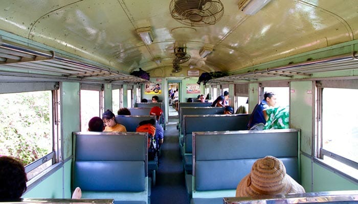 Tipos de clases y trenes en Tailandia