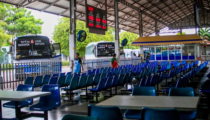 La estación de autobuses de Pattaya Norte