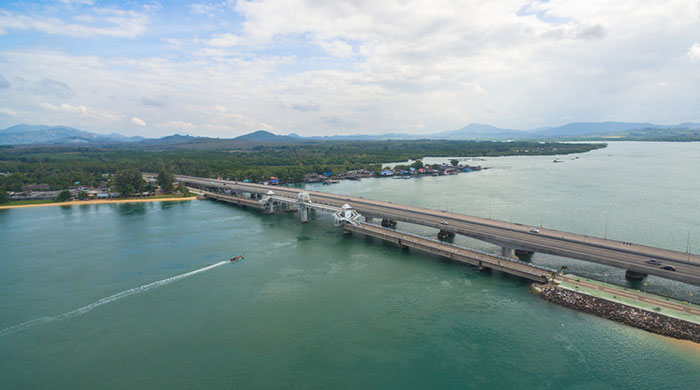 Puente de Phuket al continente